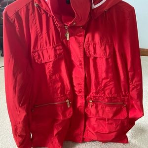 Red windbreaker!! Perfect condition!